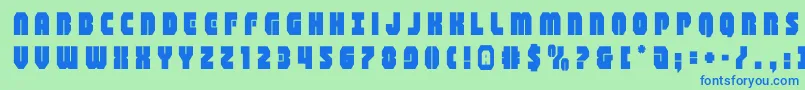 フォントshogunatetitle – 青い文字は緑の背景です。