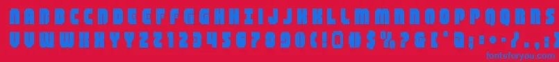 shogunatetitle Font – Blue Fonts on Red Background