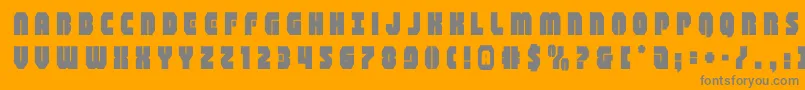 shogunatetitle Font – Gray Fonts on Orange Background