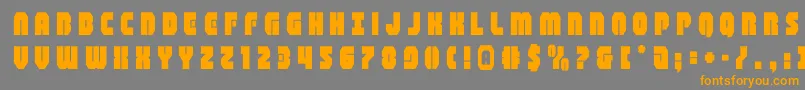 shogunatetitle Font – Orange Fonts on Gray Background