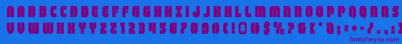 shogunatetitle Font – Purple Fonts on Blue Background