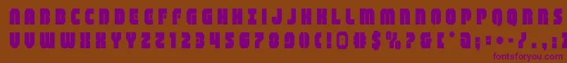 shogunatetitle Font – Purple Fonts on Brown Background