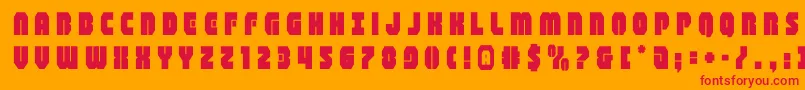 shogunatetitle Font – Red Fonts on Orange Background