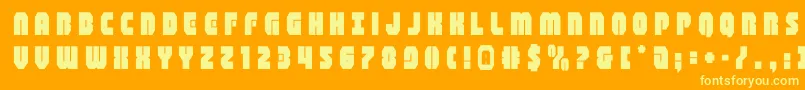 shogunatetitle Font – Yellow Fonts on Orange Background