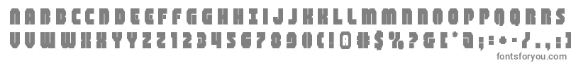 Czcionka shogunatetitle – szare czcionki na białym tle