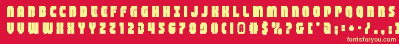 shogunatetitle Font – Yellow Fonts on Red Background