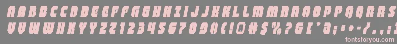 shogunatetitleital Font – Pink Fonts on Gray Background