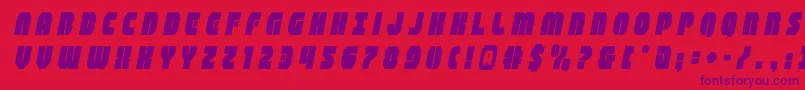 shogunatetitleital Font – Purple Fonts on Red Background