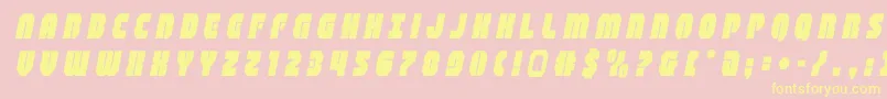 shogunatetitleital Font – Yellow Fonts on Pink Background