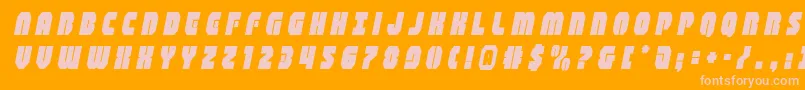 shogunatetitleital Font – Pink Fonts on Orange Background