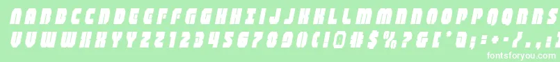 shogunatetitleital Font – White Fonts on Green Background