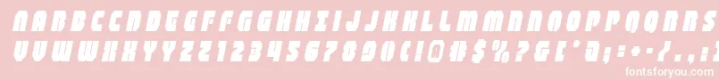 shogunatetitleital Font – White Fonts on Pink Background