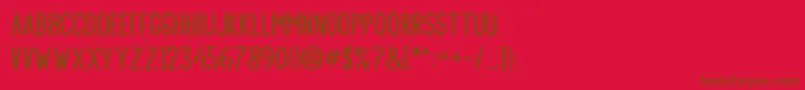SHOOTING Font – Brown Fonts on Red Background