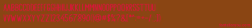 SHOOTING Font – Red Fonts on Brown Background