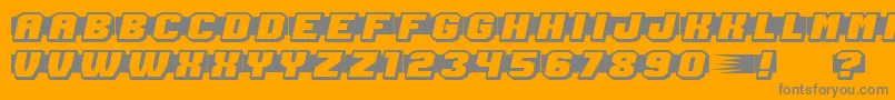 fuente ShoottoKill – Fuentes Grises Sobre Fondo Naranja