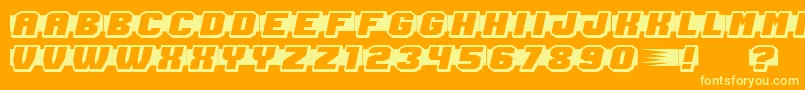 ShoottoKill Font – Yellow Fonts on Orange Background