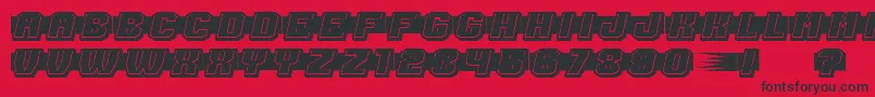 ShoottoKillFilled Font – Black Fonts on Red Background