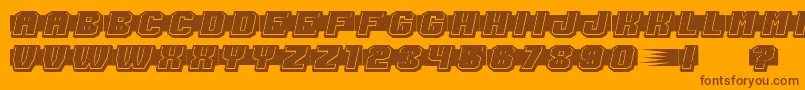 ShoottoKillFilled Font – Brown Fonts on Orange Background