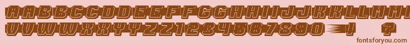 ShoottoKillFilled Font – Brown Fonts on Pink Background