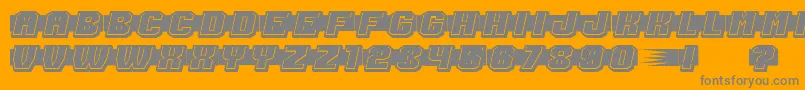ShoottoKillFilled Font – Gray Fonts on Orange Background