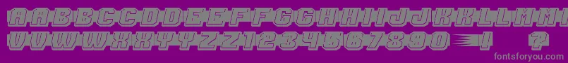 ShoottoKillFilled Font – Gray Fonts on Purple Background