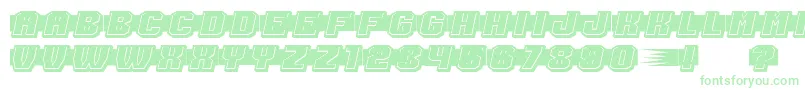 ShoottoKillFilled Font – Green Fonts on White Background