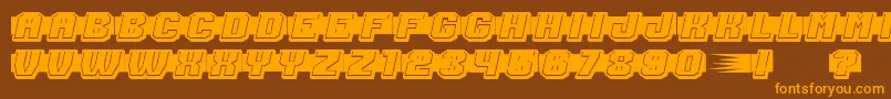 ShoottoKillFilled Font – Orange Fonts on Brown Background