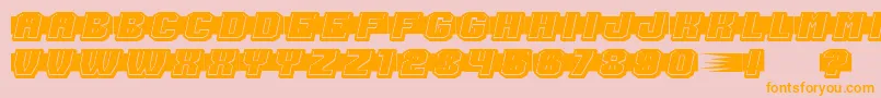 ShoottoKillFilled Font – Orange Fonts on Pink Background