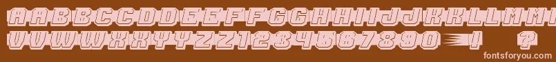 ShoottoKillFilled Font – Pink Fonts on Brown Background