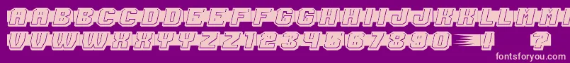 ShoottoKillFilled Font – Pink Fonts on Purple Background