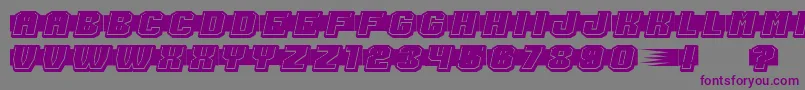 ShoottoKillFilled Font – Purple Fonts on Gray Background