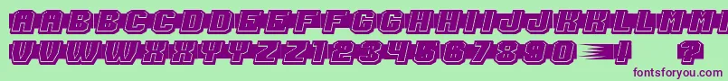 ShoottoKillFilled Font – Purple Fonts on Green Background