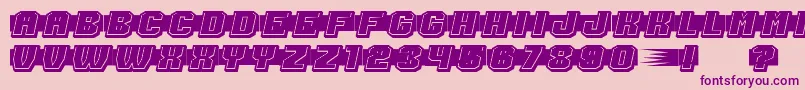 ShoottoKillFilled Font – Purple Fonts on Pink Background