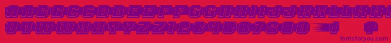 ShoottoKillFilled Font – Purple Fonts on Red Background