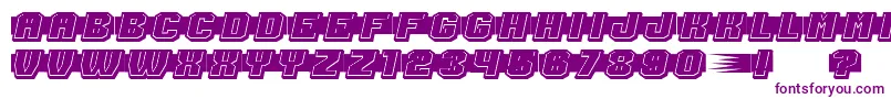 ShoottoKillFilled Font – Purple Fonts on White Background