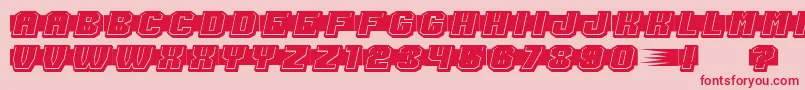 ShoottoKillFilled Font – Red Fonts on Pink Background