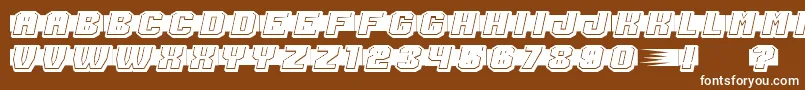ShoottoKillFilled Font – White Fonts on Brown Background