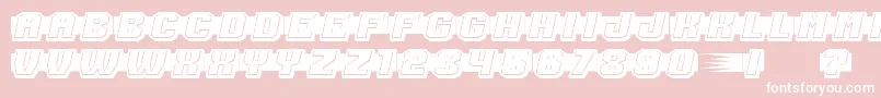 ShoottoKillFilled Font – White Fonts on Pink Background