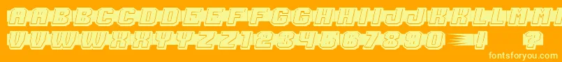 ShoottoKillFilled Font – Yellow Fonts on Orange Background