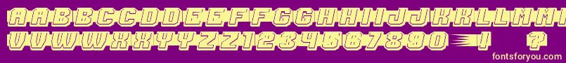 ShoottoKillFilled Font – Yellow Fonts on Purple Background