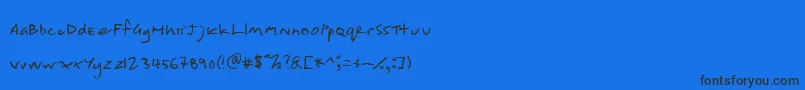 fuente shoppinglist – Fuentes Negras Sobre Fondo Azul