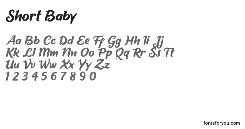 Шрифт Short Baby – алфавит, цифры, специальные символы