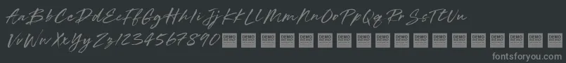 Short Circuit   Demo Font – Gray Fonts on Black Background