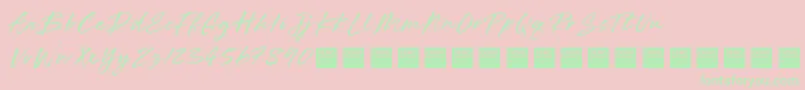 Short Circuit   Demo Font – Green Fonts on Pink Background