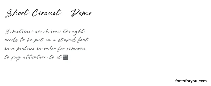 Short Circuit   Demo Font