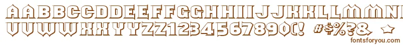 shouldve known shaded Font – Brown Fonts on White Background