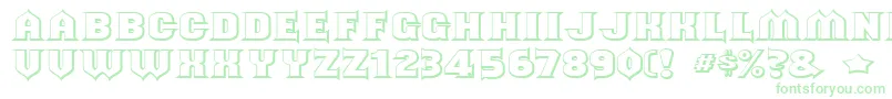 shouldve known shaded-Schriftart – Grüne Schriften