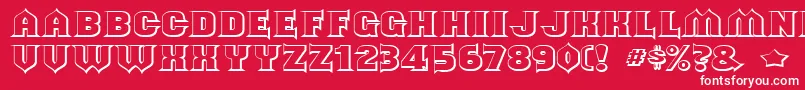 shouldve known shaded Font – White Fonts on Red Background