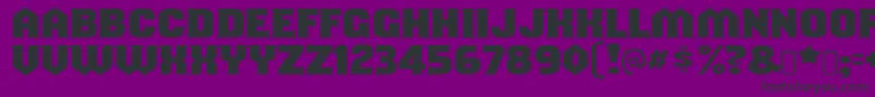 フォントshouldve known – 紫の背景に黒い文字