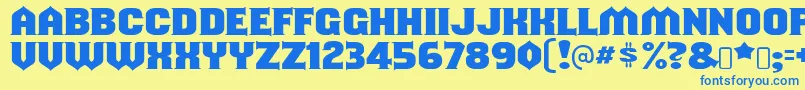 shouldve known Font – Blue Fonts on Yellow Background